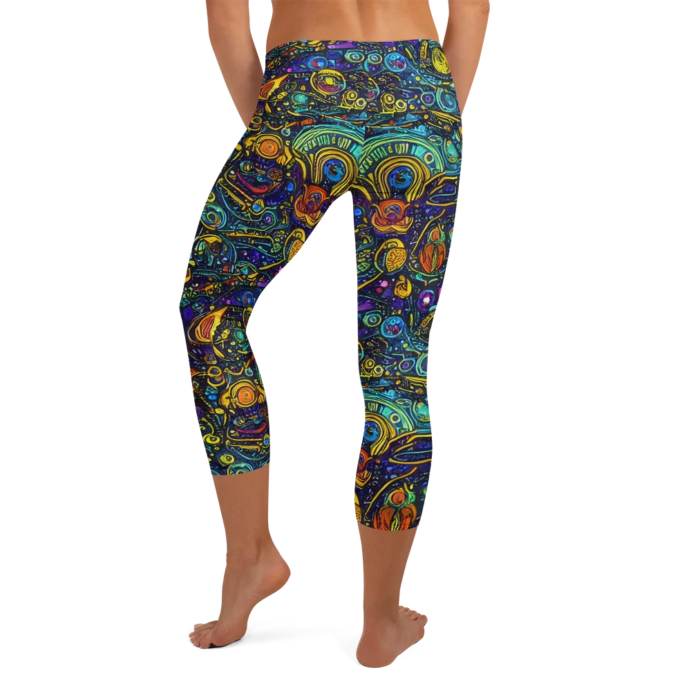 Vasnetsov Vortex on Capri Leggings — Back