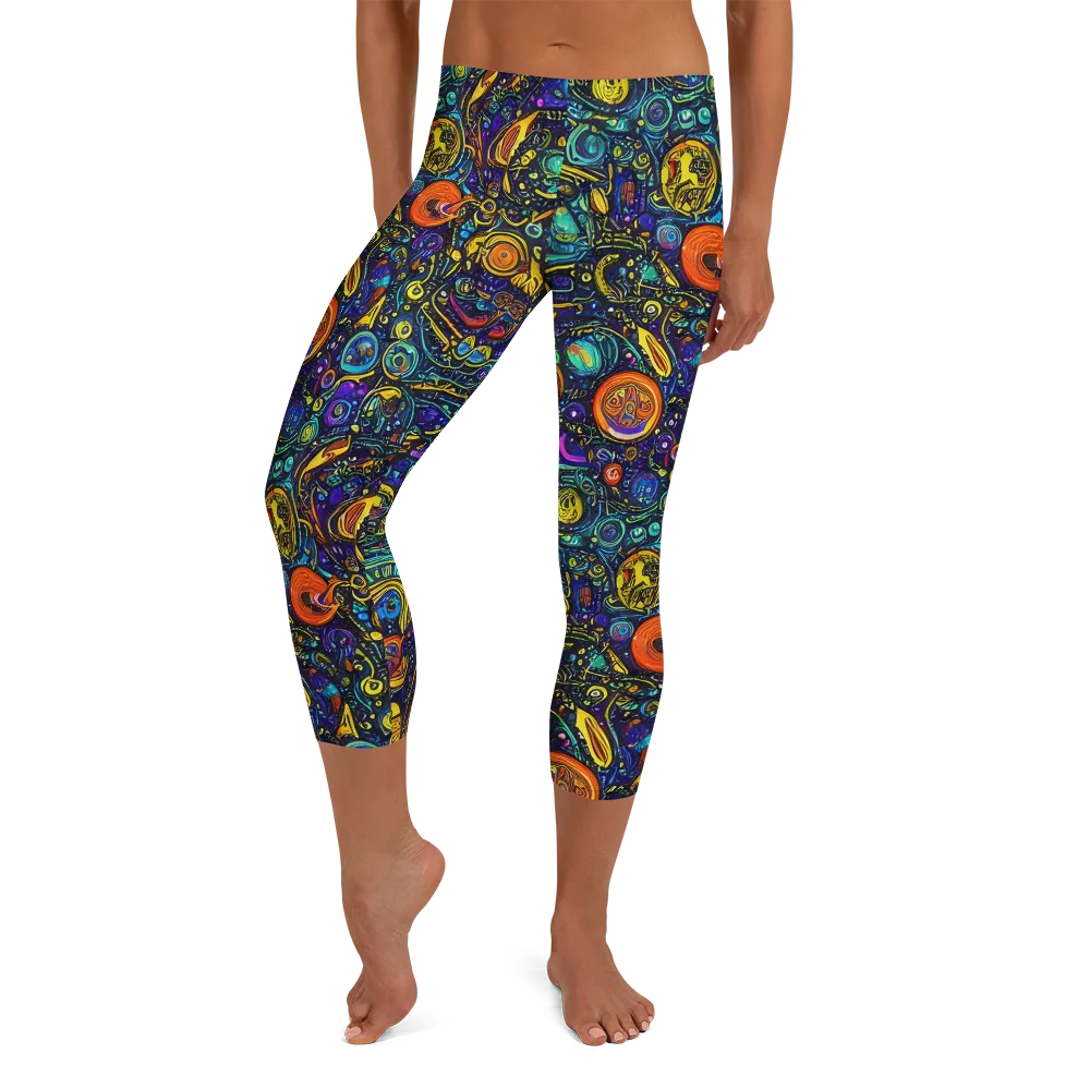 Vasnetsov Vortex on Capri Leggings — Front