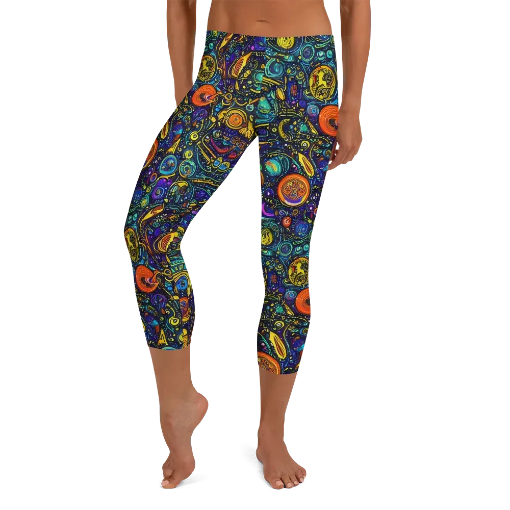 Vasnetsov Vortex on Capri Leggings — Front