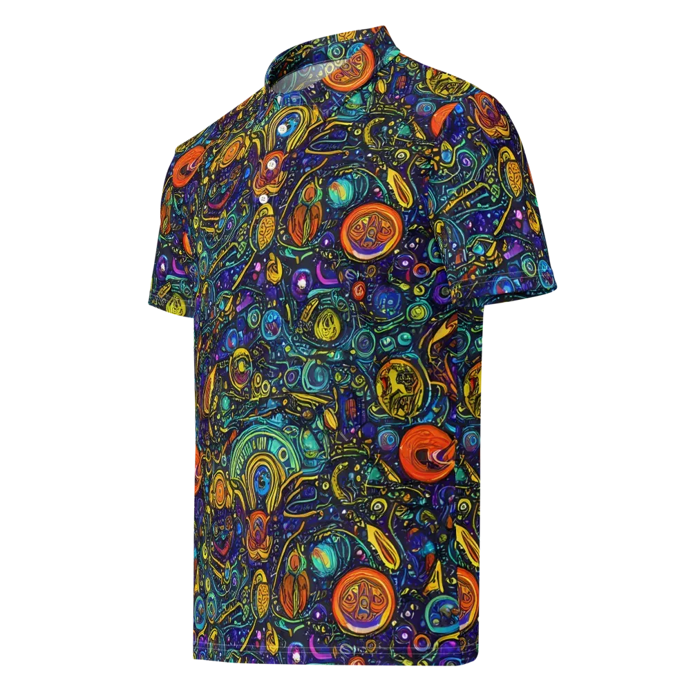 Vasnetsov Vortex on Men's Slim Fit Polo Shirt — Left Front