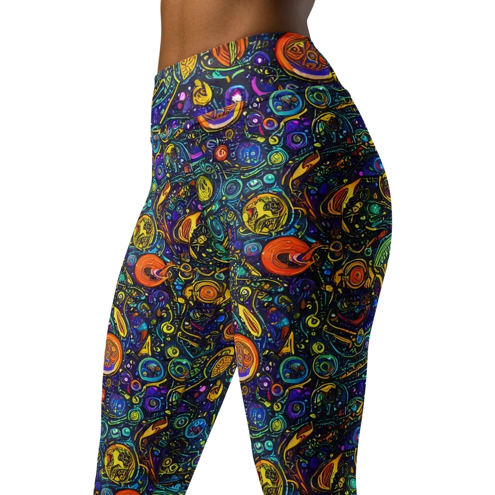Vasnetsov Vortex on Yoga Leggings — Left Front