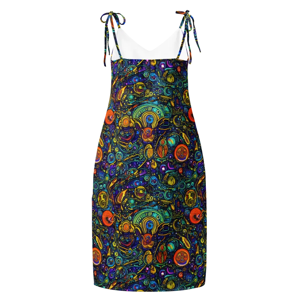 Vasnetsov Vortex on Slip Dress — Back
