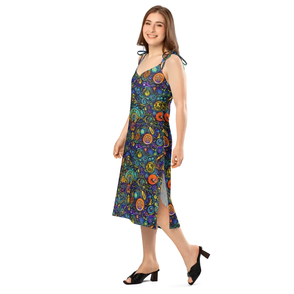 Vasnetsov Vortex on Slip Dress — Left Front