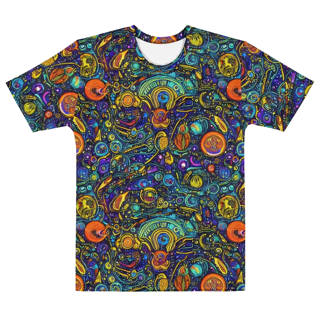 Vasnetsov Vortex on Men's Cotton Crew Neck T-Shirt — Front