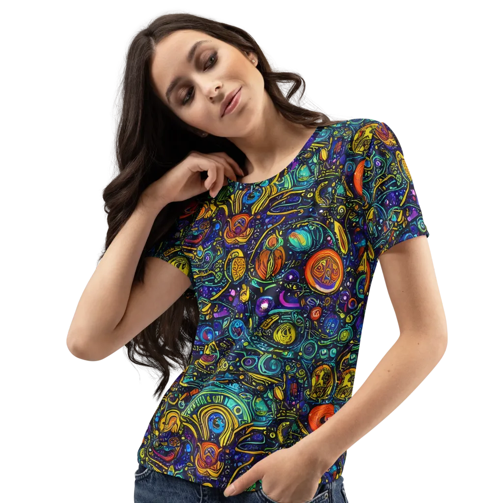 Vasnetsov Vortex on Women's Crew Neck T-Shirt — Left Front