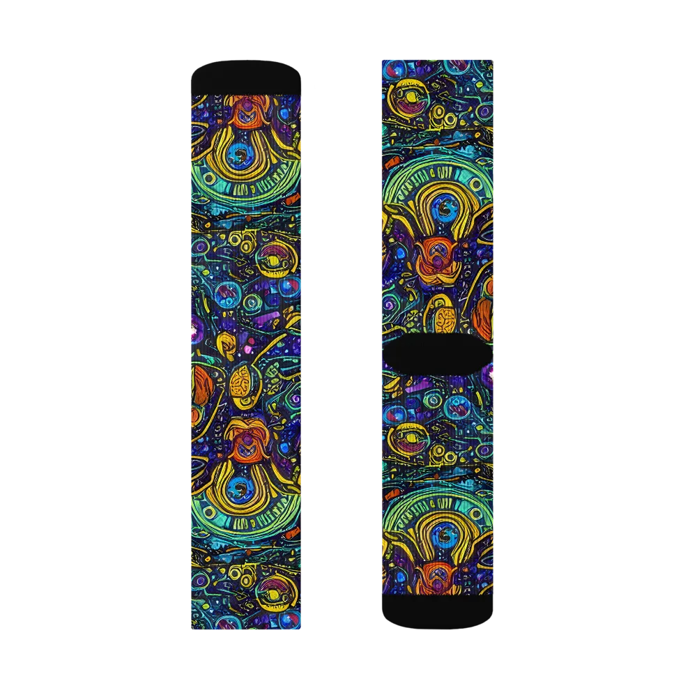 Vasnetsov Vortex on Socks — Left Sock
