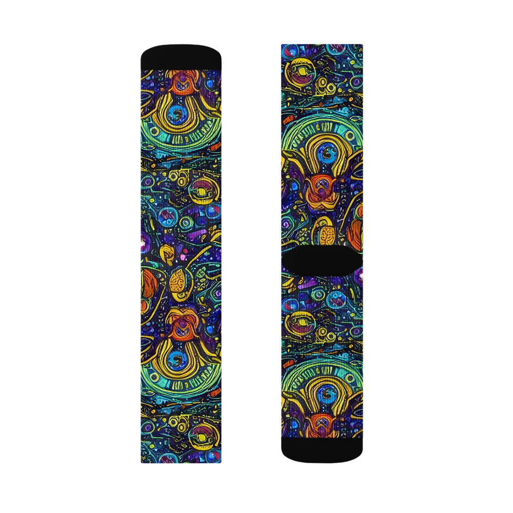 Vasnetsov Vortex on Socks — Right Sock