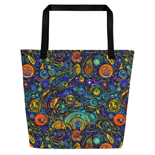Vasnetsov Vortex on a Large Tote Bag W/ Pocket