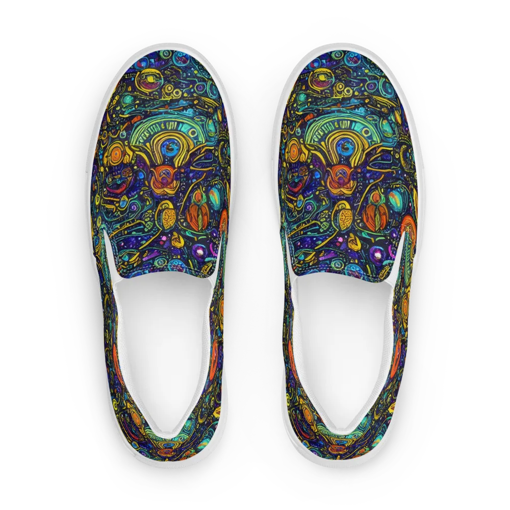Vasnetsov Vortex on Women's Slip-On Canvas Shoes — Front