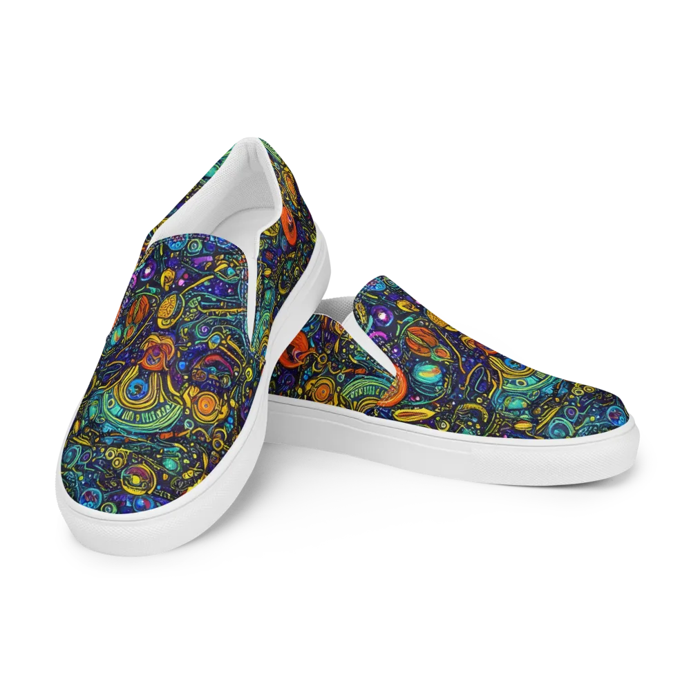 Vasnetsov Vortex on Women's Slip-On Canvas Shoes — Left Front