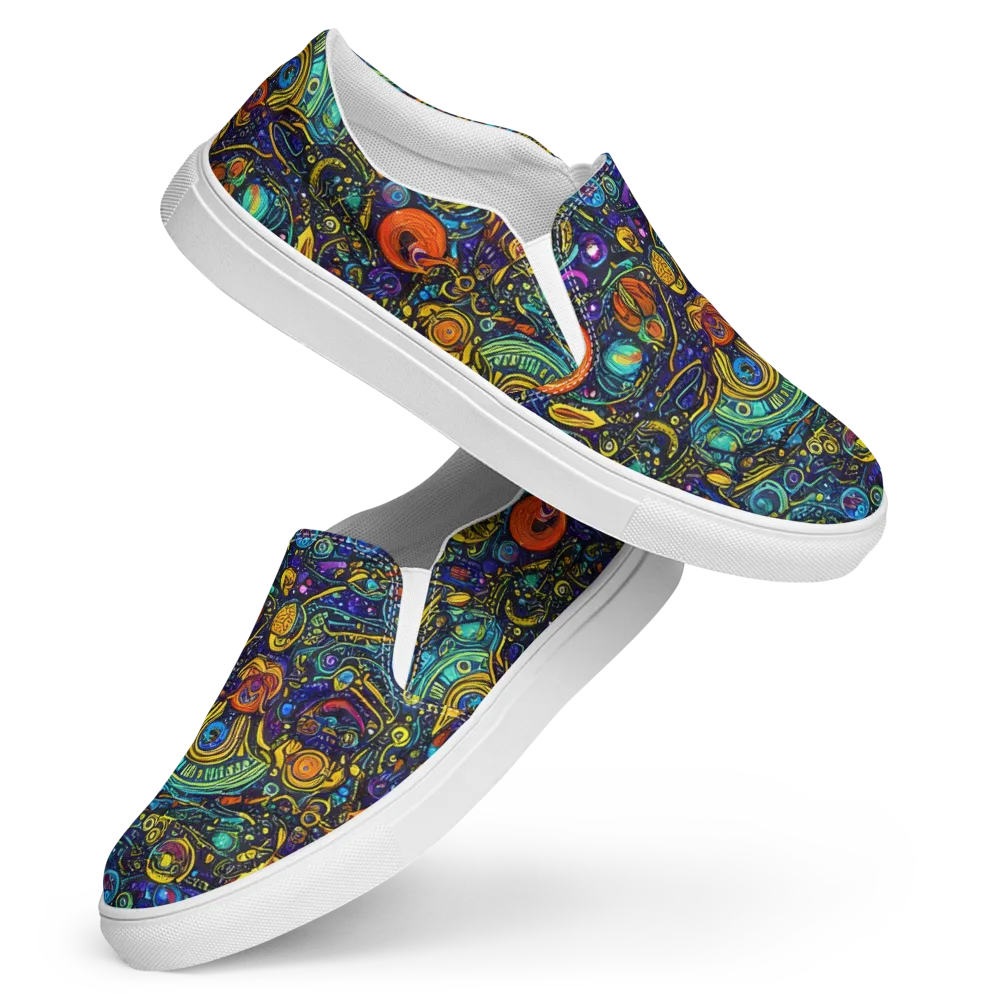 Vasnetsov Vortex on Women's Slip-On Canvas Shoes — Front