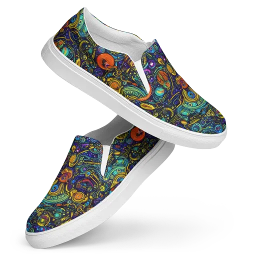 Vasnetsov Vortex on a Women's Slip-On Canvas Shoes