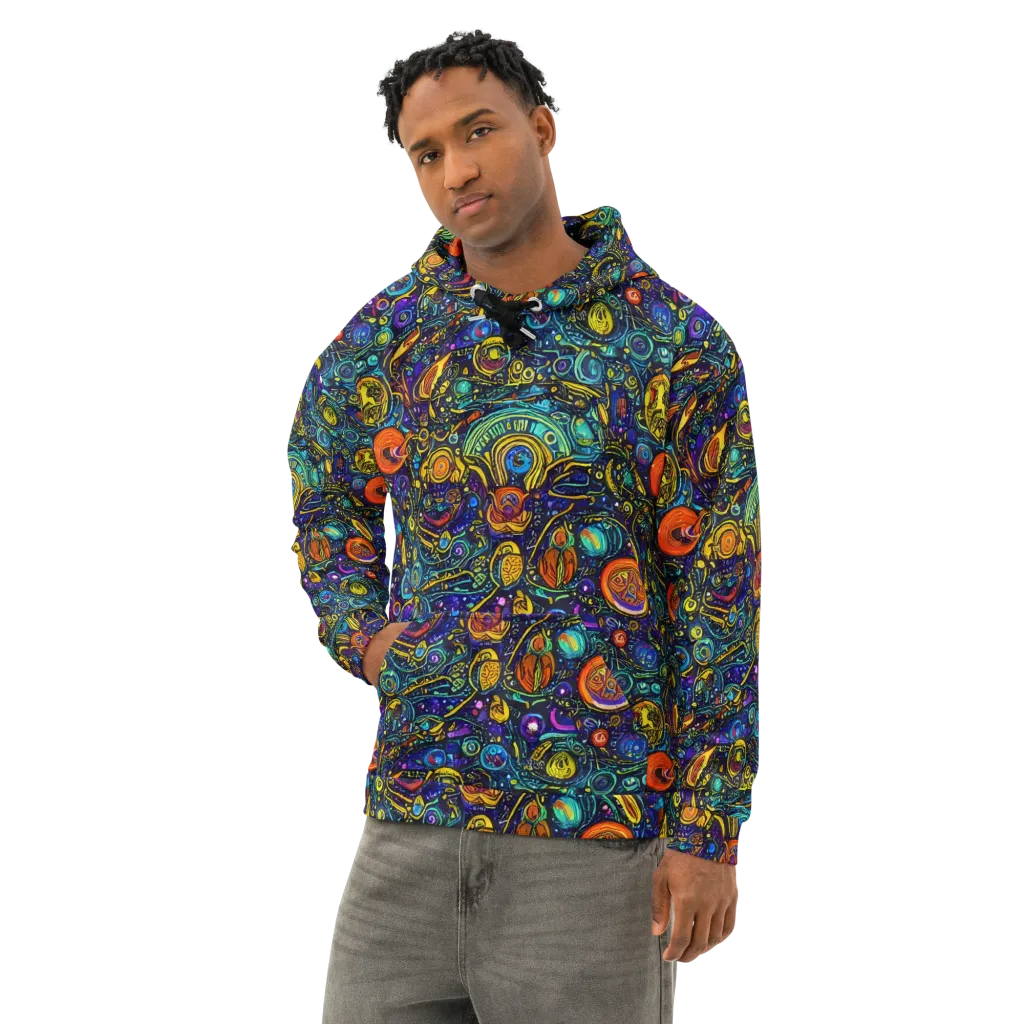 Vasnetsov Vortex on Cotton Hoodie — Left Front