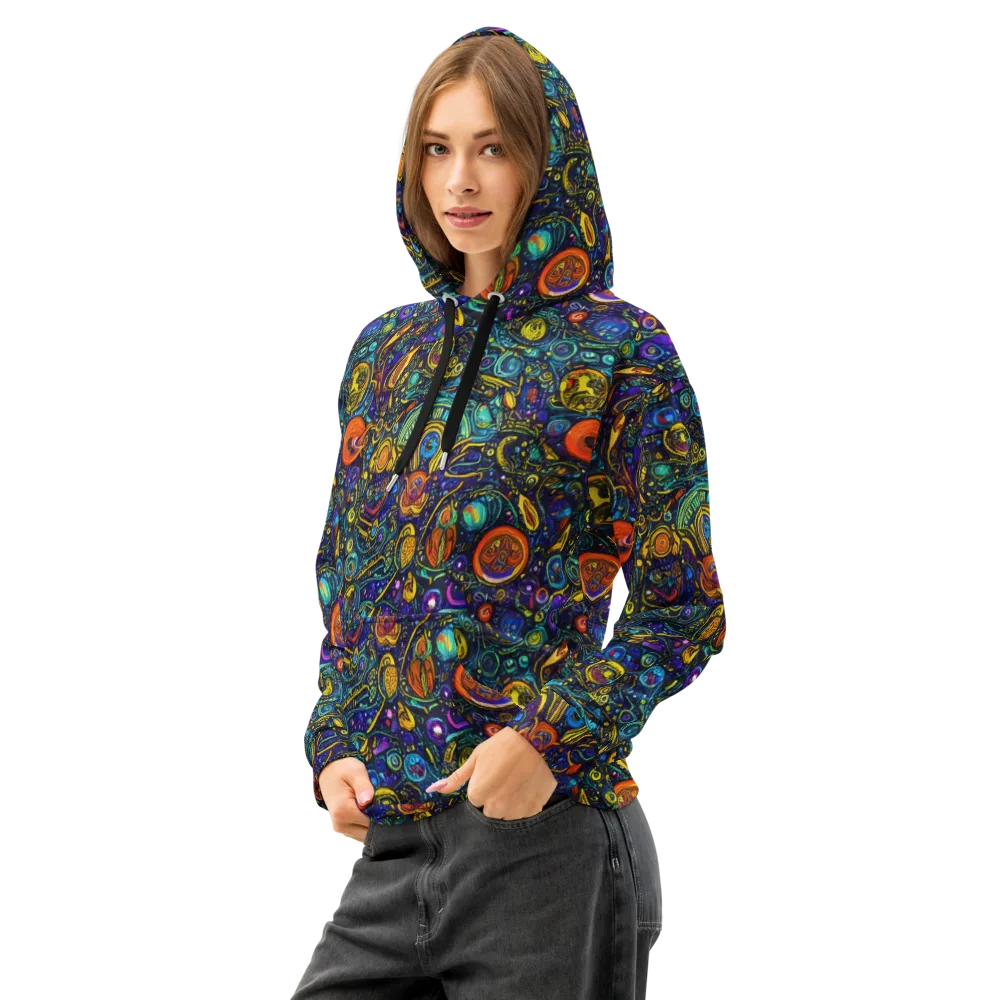 Vasnetsov Vortex on Cotton Hoodie — Left Front