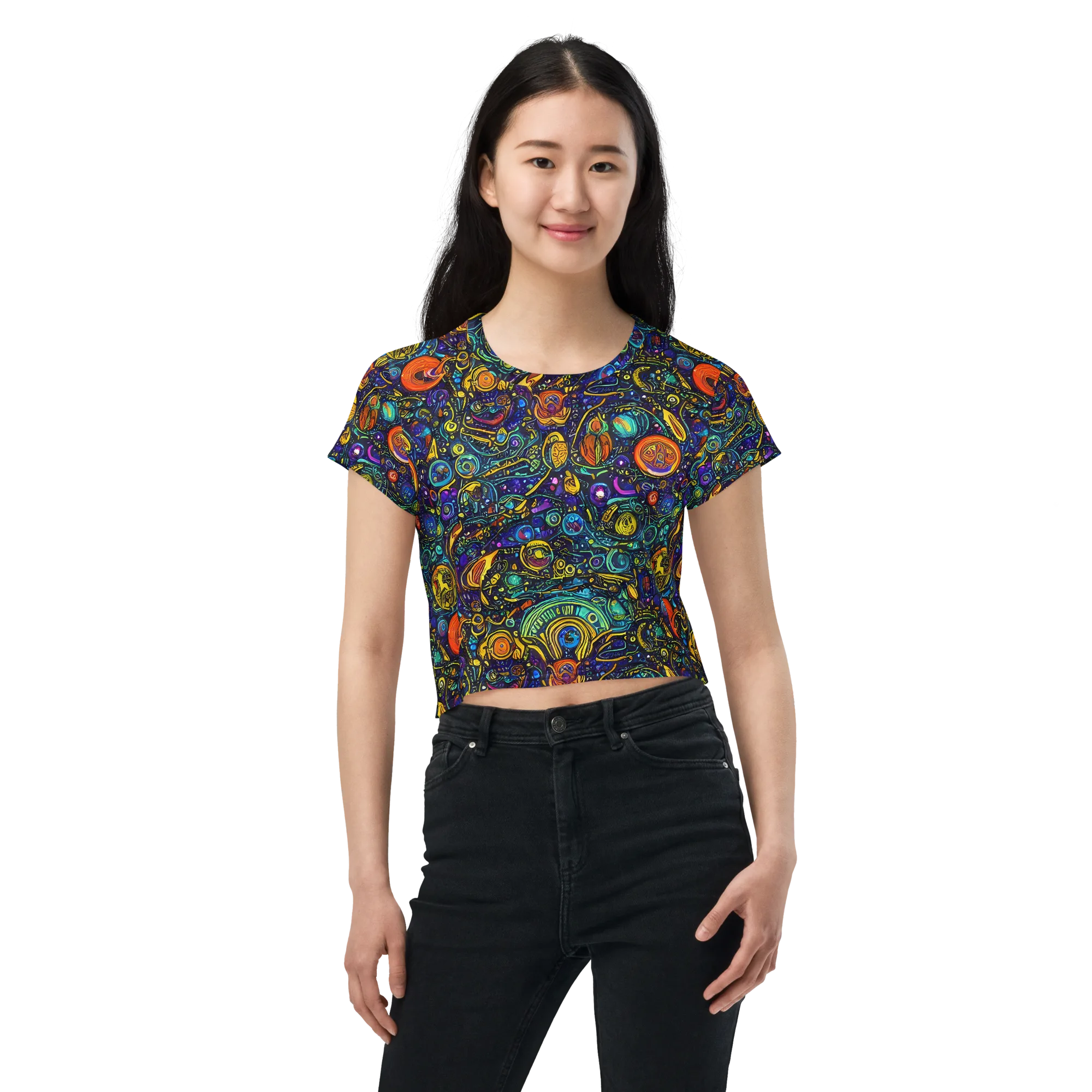 Vasnetsov Vortex on Crop Tee — Front