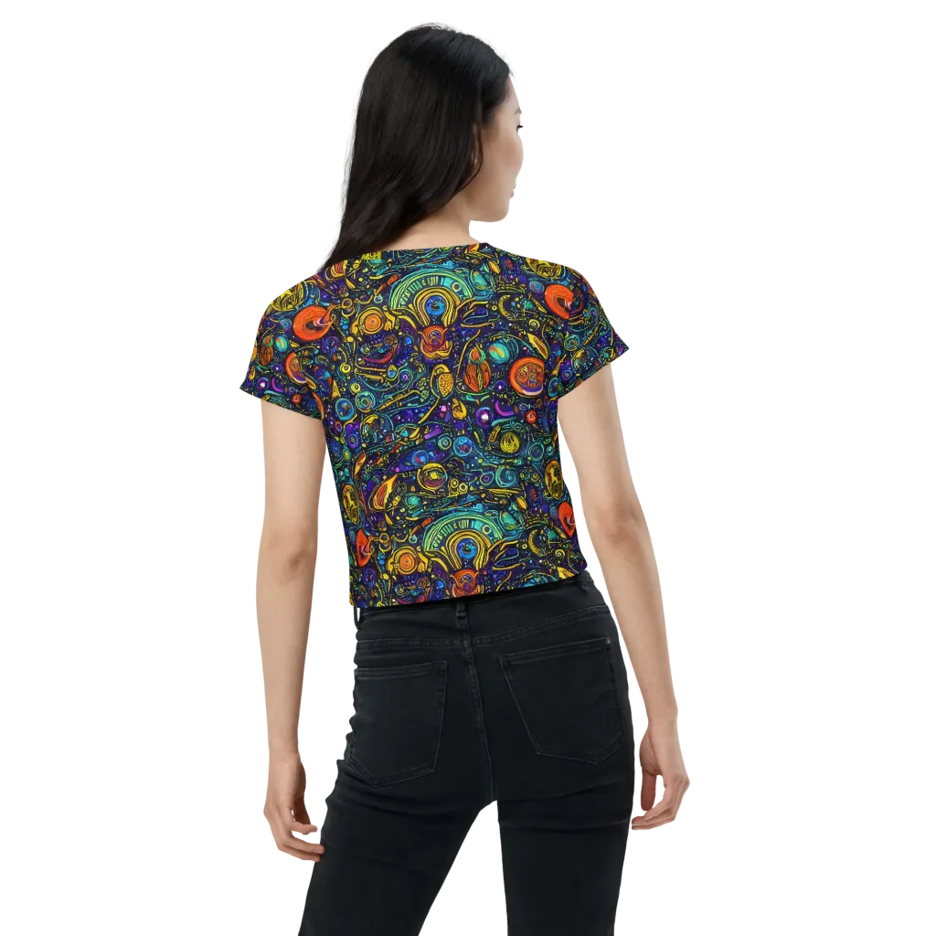 Vasnetsov Vortex on Crop Tee — Back