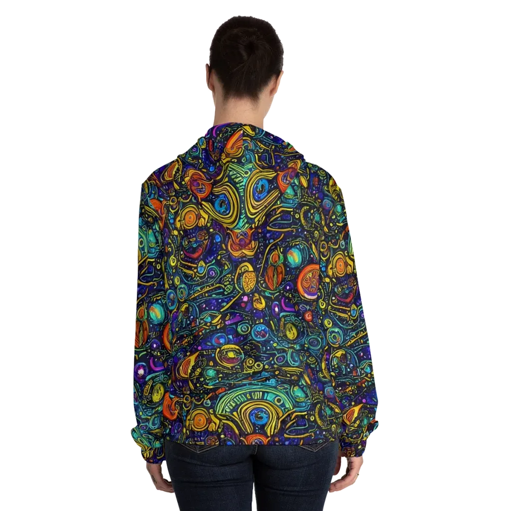Vasnetsov Vortex on Women's Full-Zip Hoodie — Back On Person