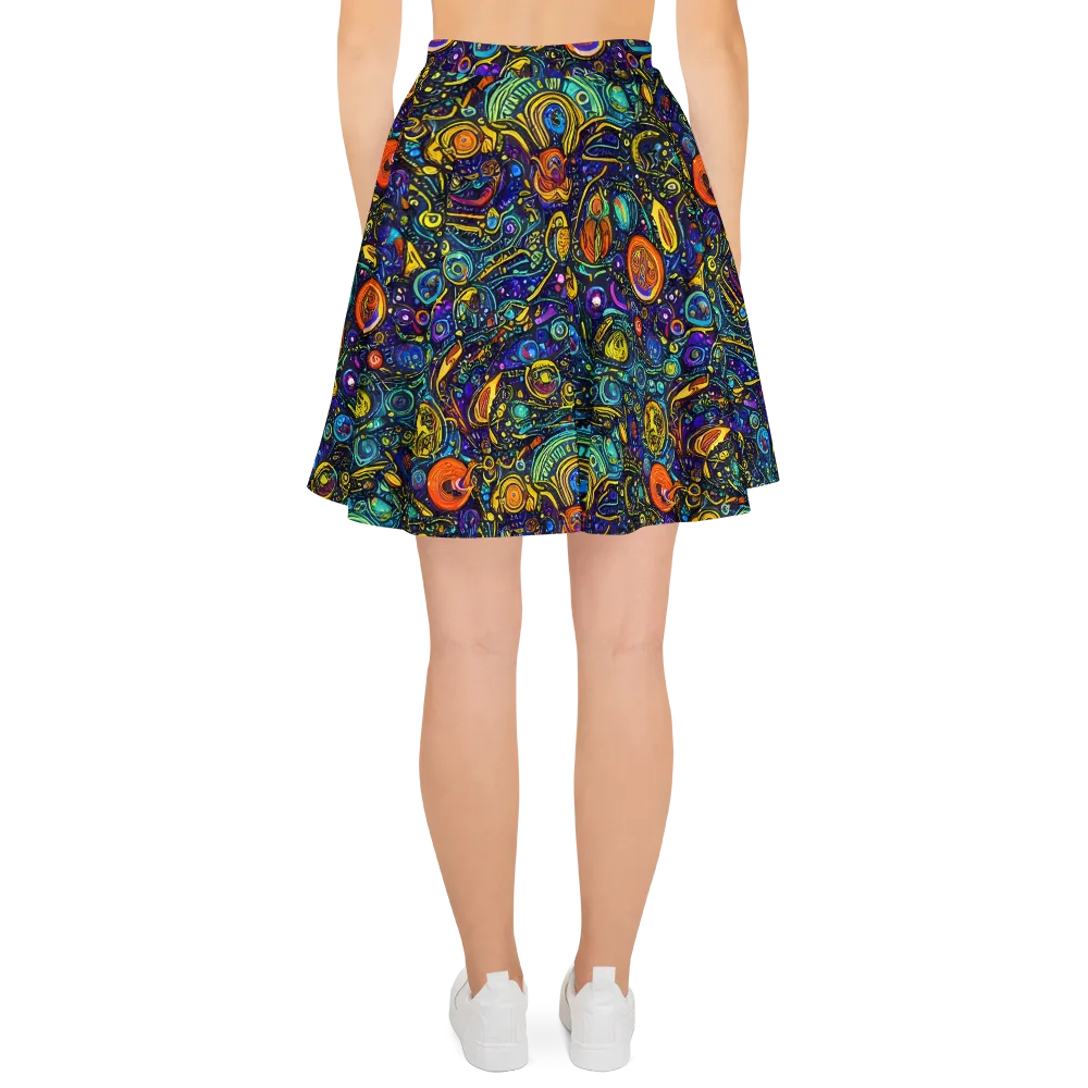 Vasnetsov Vortex on Skater Skirt — Back