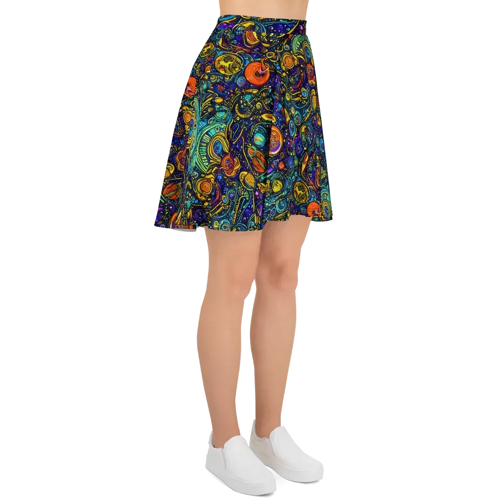 Vasnetsov Vortex on Skater Skirt — Right