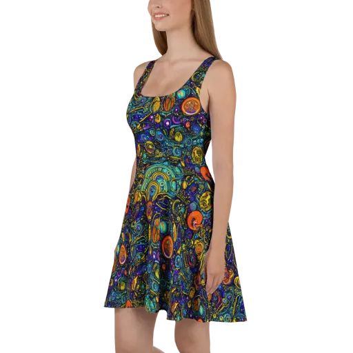 Vasnetsov Vortex on a Skater Dress