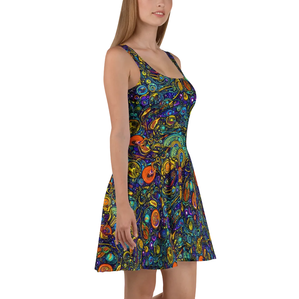 Vasnetsov Vortex on Skater Dress — Right