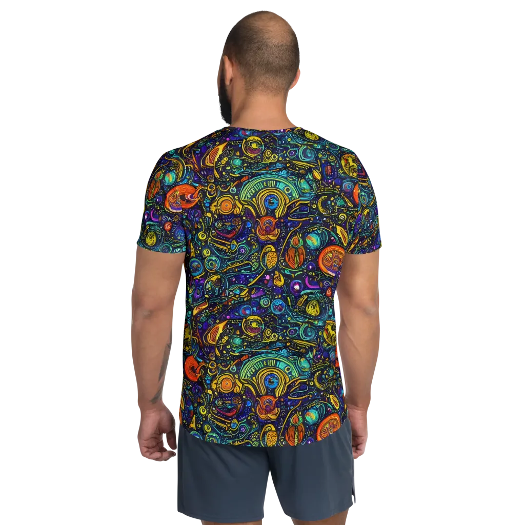 Vasnetsov Vortex on Men's Athletic T-Shirt — Back