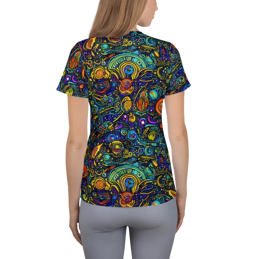 Vasnetsov Vortex on Women's Athletic T-Shirt — Back