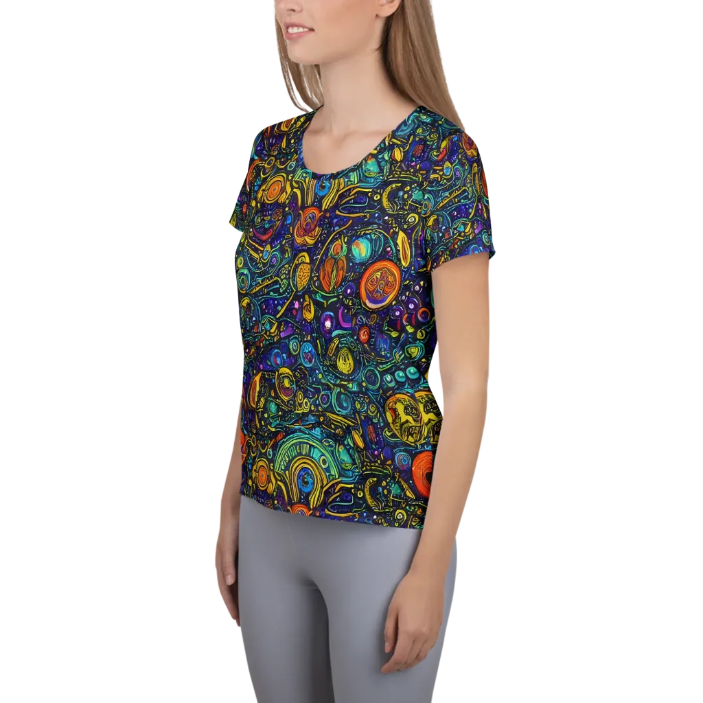 Vasnetsov Vortex on Women's Athletic T-Shirt — Left