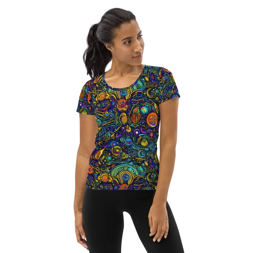 Vasnetsov Vortex on Women's Athletic T-Shirt — Front