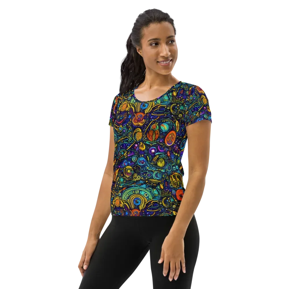 Vasnetsov Vortex on Women's Athletic T-Shirt — Left