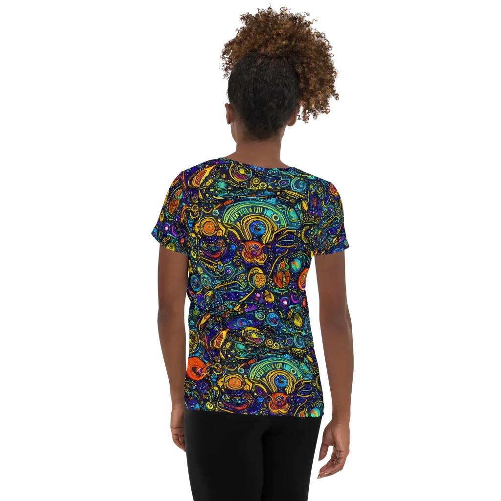 Vasnetsov Vortex on Women's Athletic T-Shirt — Back