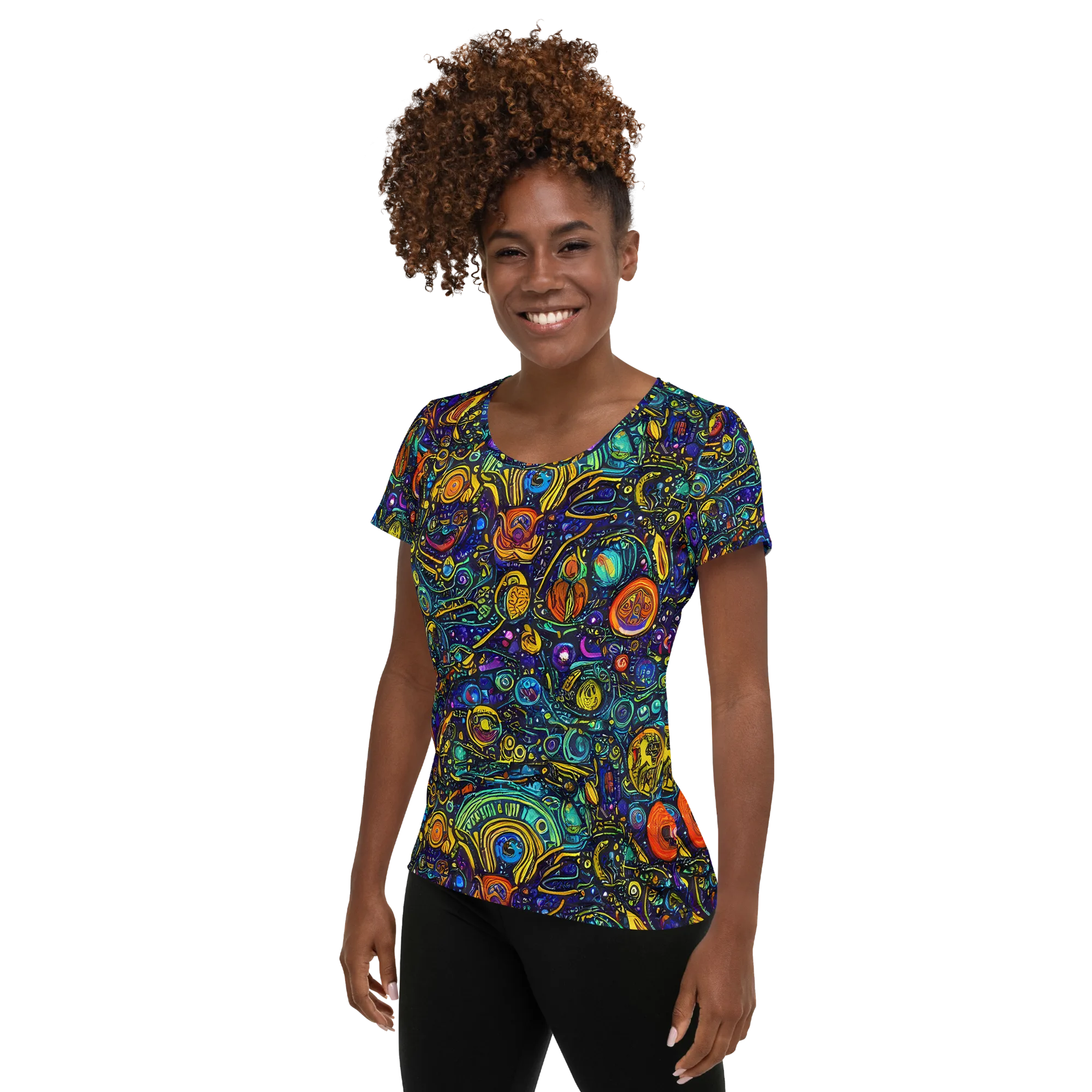 Vasnetsov Vortex on Women's Athletic T-Shirt — Left