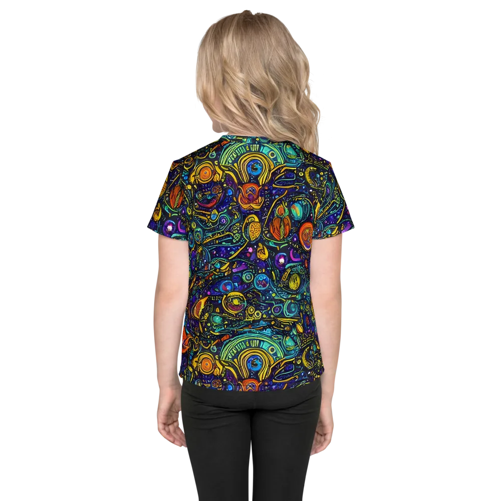 Vasnetsov Vortex on Kids Crew Neck T-Shirt — Back