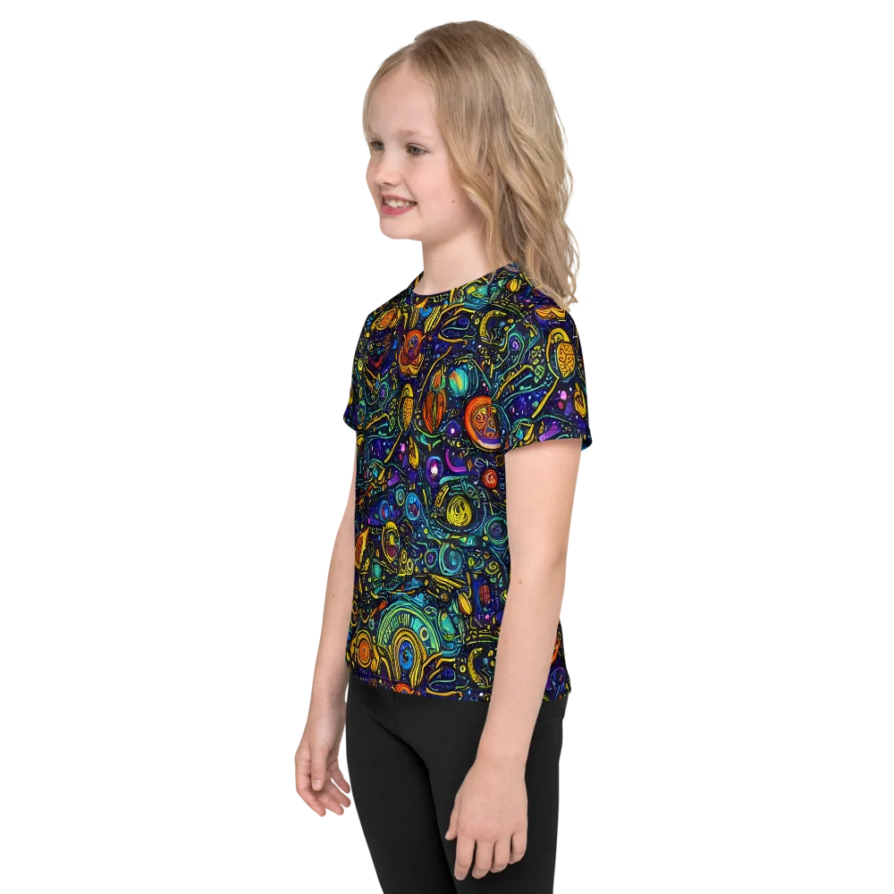 Vasnetsov Vortex on Kids Crew Neck T-Shirt — Left