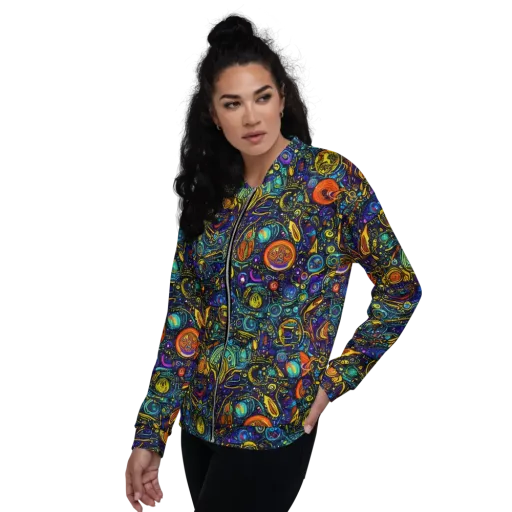Vasnetsov Vortex on a Bomber Jacket