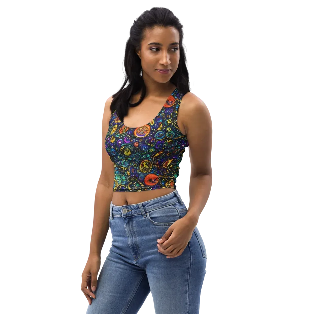 Vasnetsov Vortex on Crop Top — Left Front