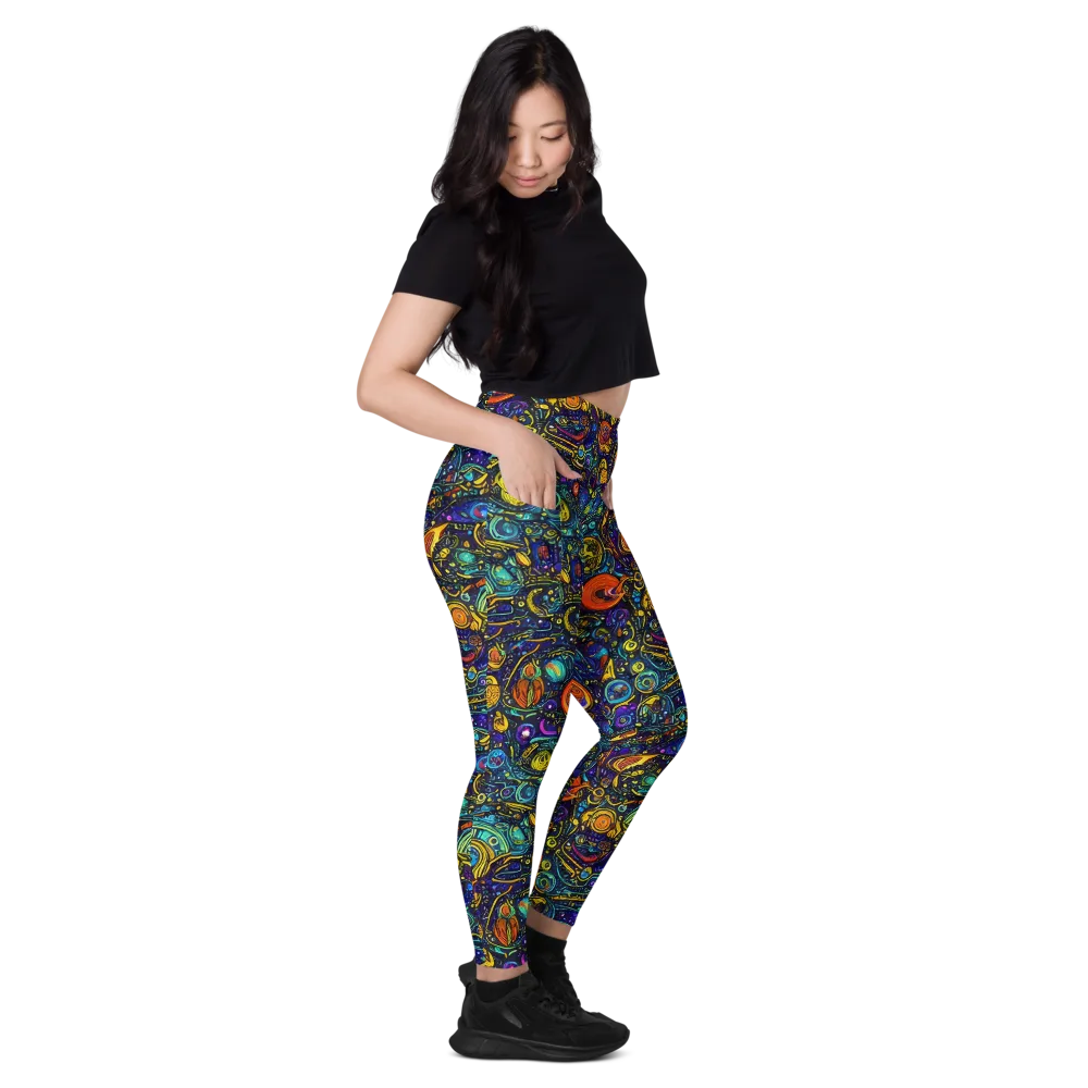 Vasnetsov Vortex on Leggings with Pockets — Right