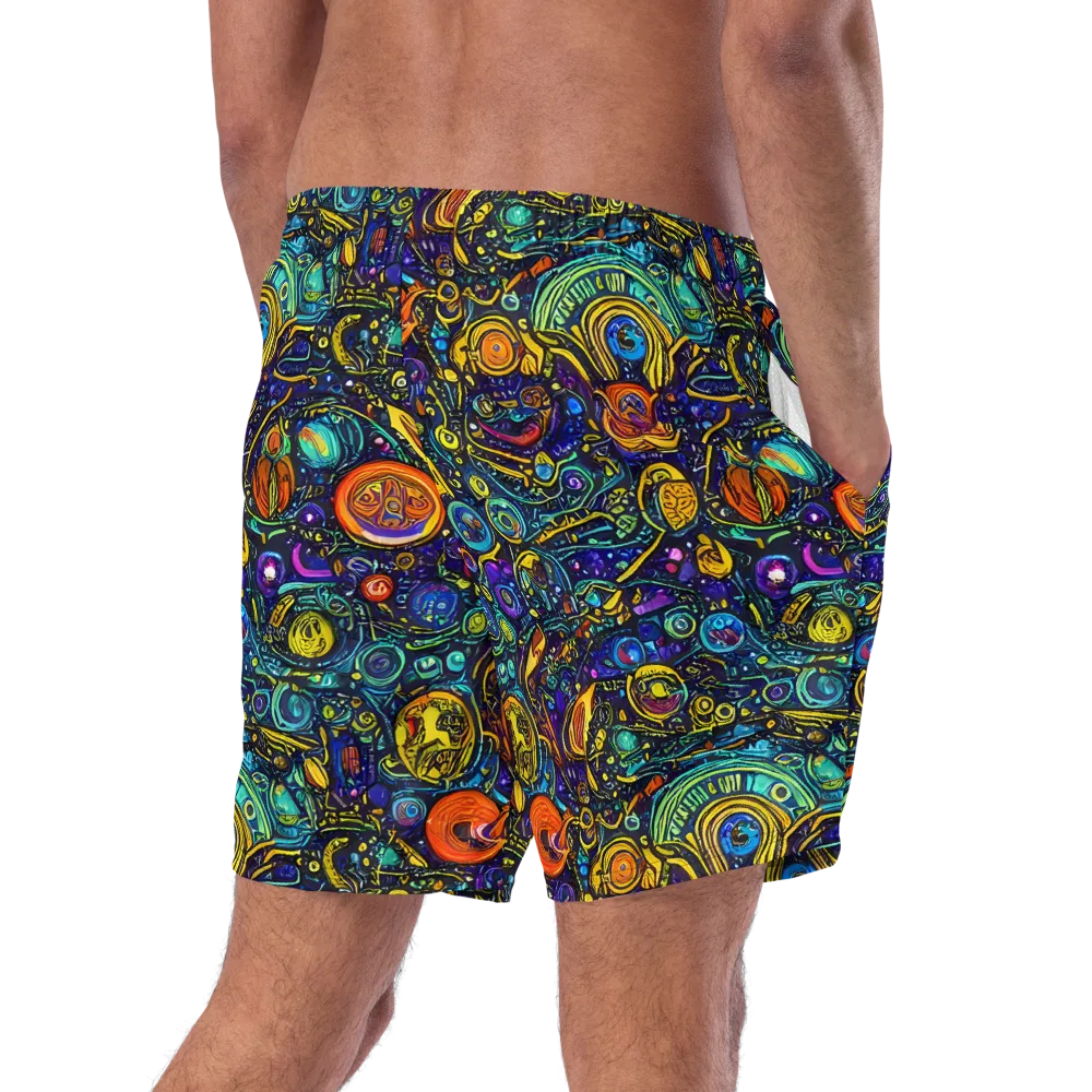 Vasnetsov Vortex on Swim Trunks — Right Back