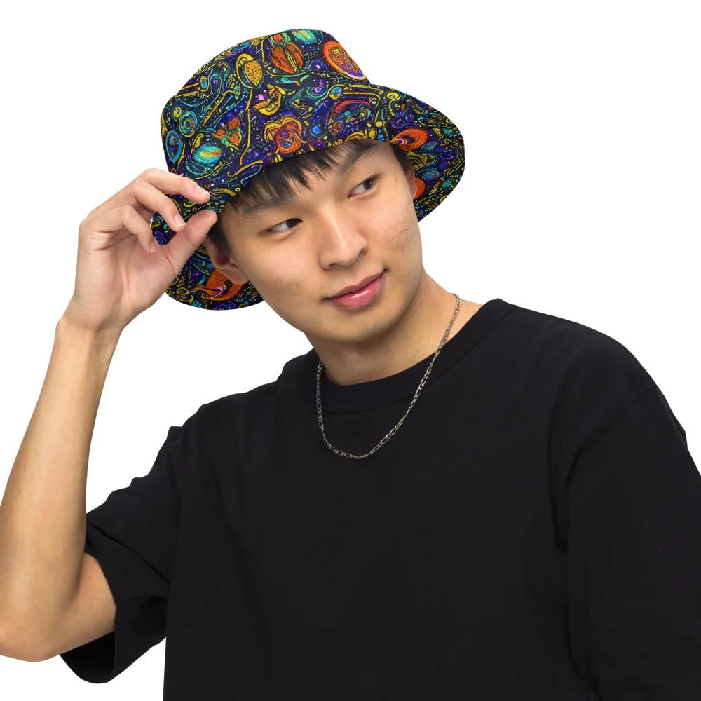 Vasnetsov Vortex on Reversible Bucket Hat — Front Inside