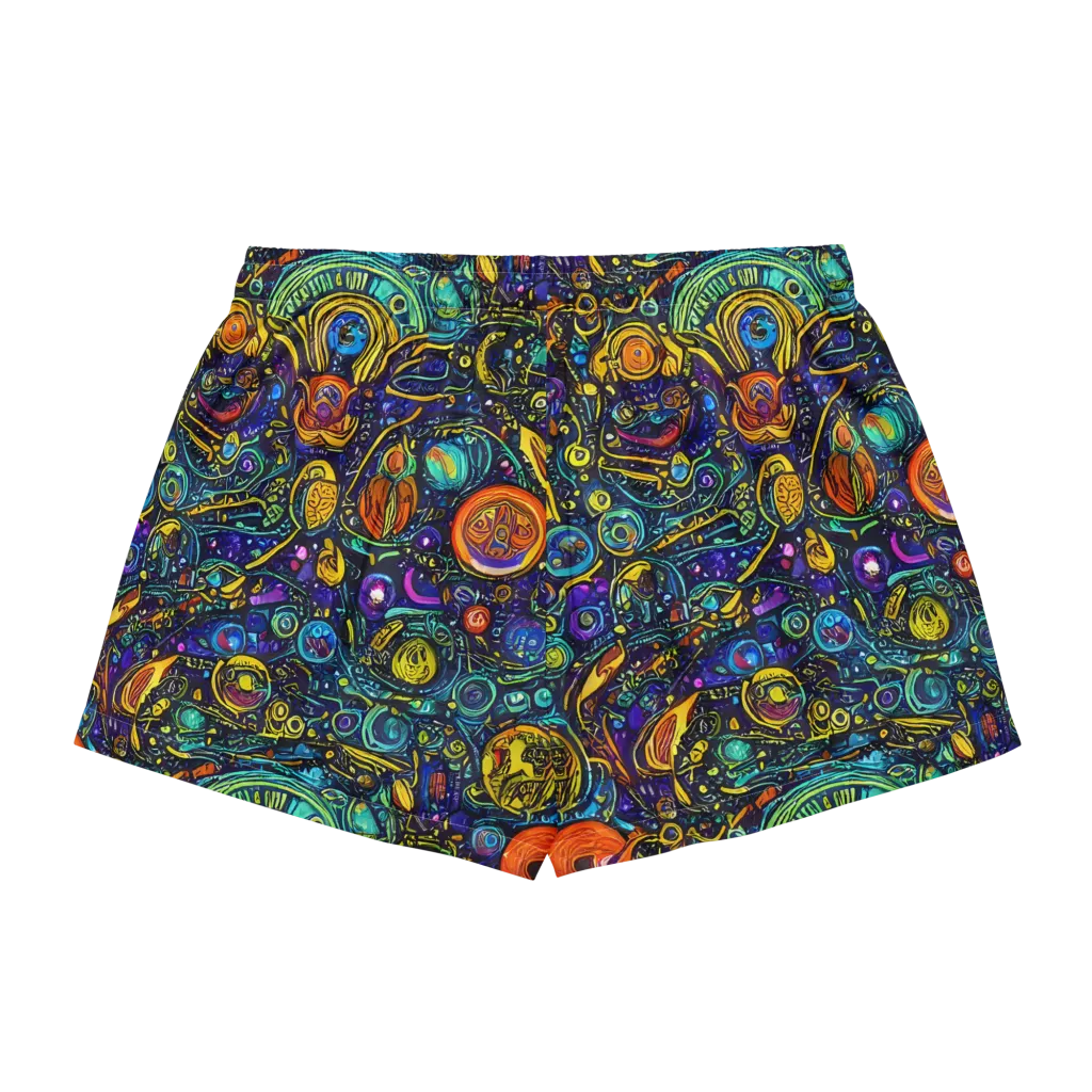 Vasnetsov Vortex on Women's Pajama Shorts — Back