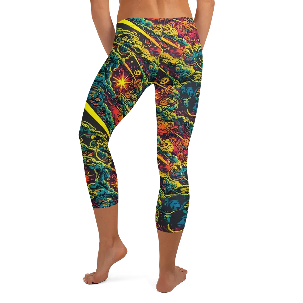 Gogos Galaxy on Capri Leggings — Back