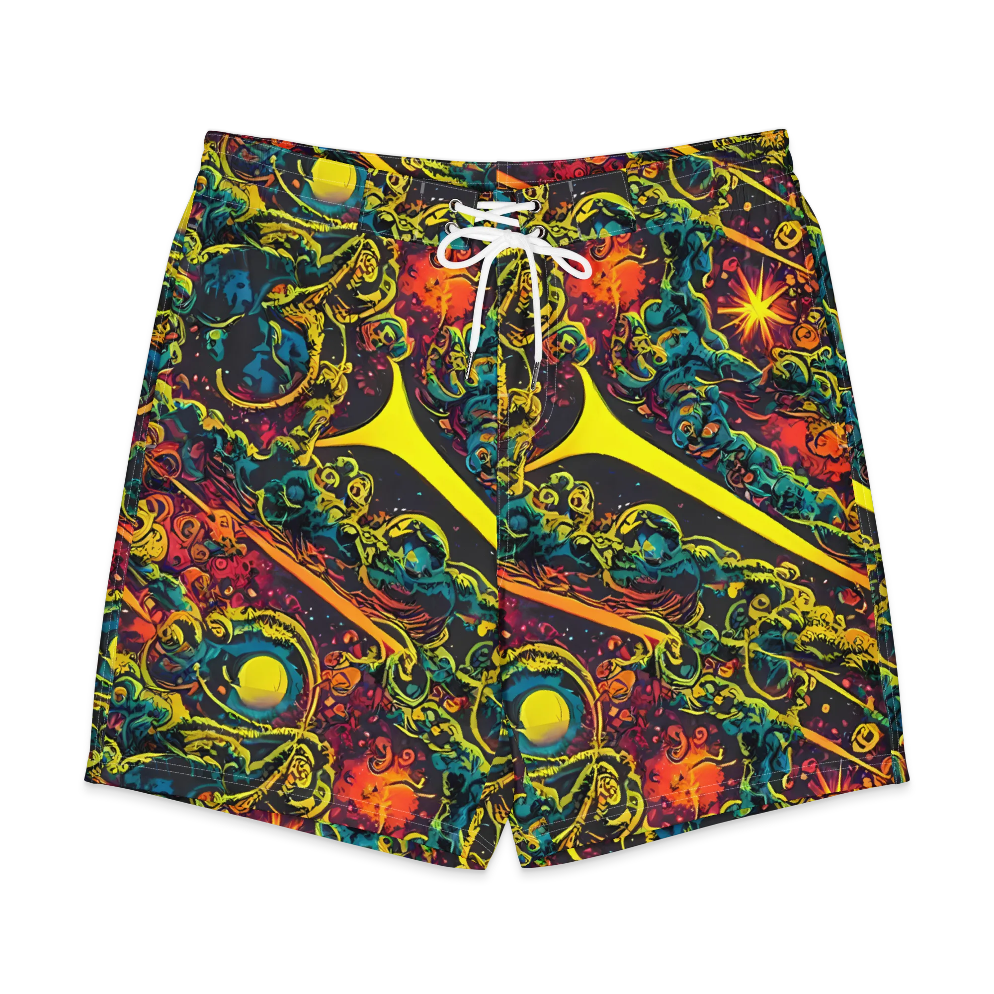 Gogos Galaxy on Men's Board Shorts — Front