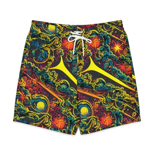 Gogos Galaxy on a Men's Board Shorts