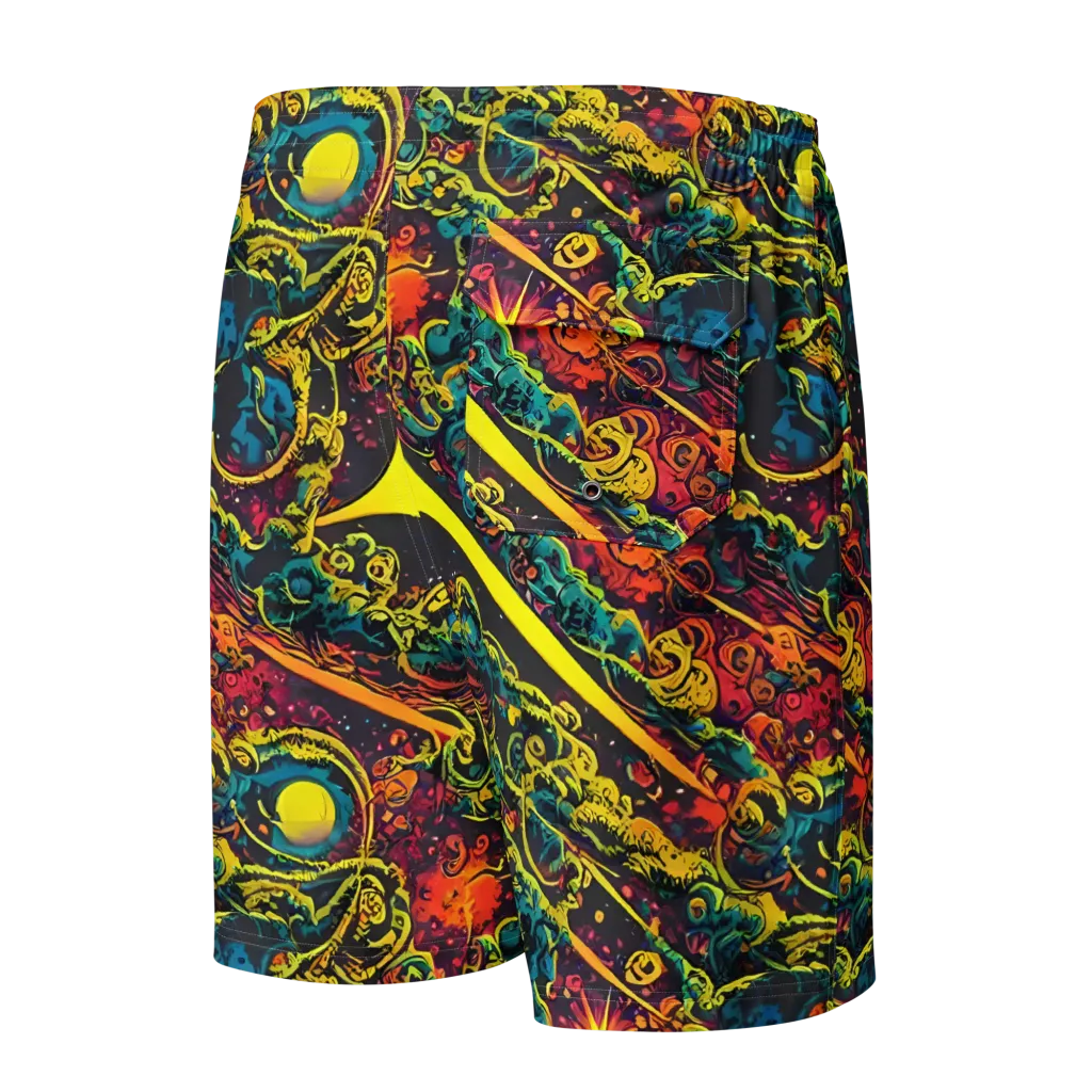 Gogos Galaxy on Men's Board Shorts — Back