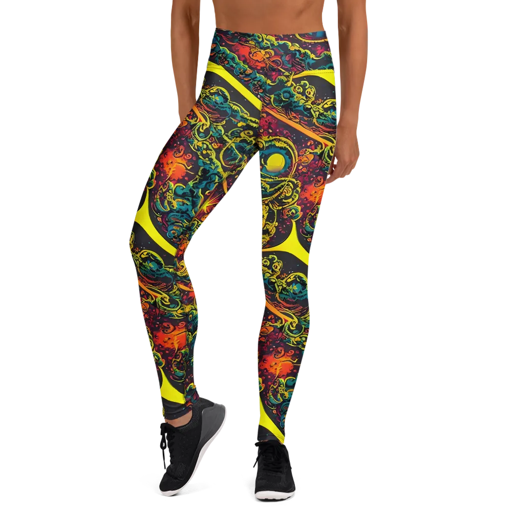 Gogos Galaxy on Yoga Leggings — Front