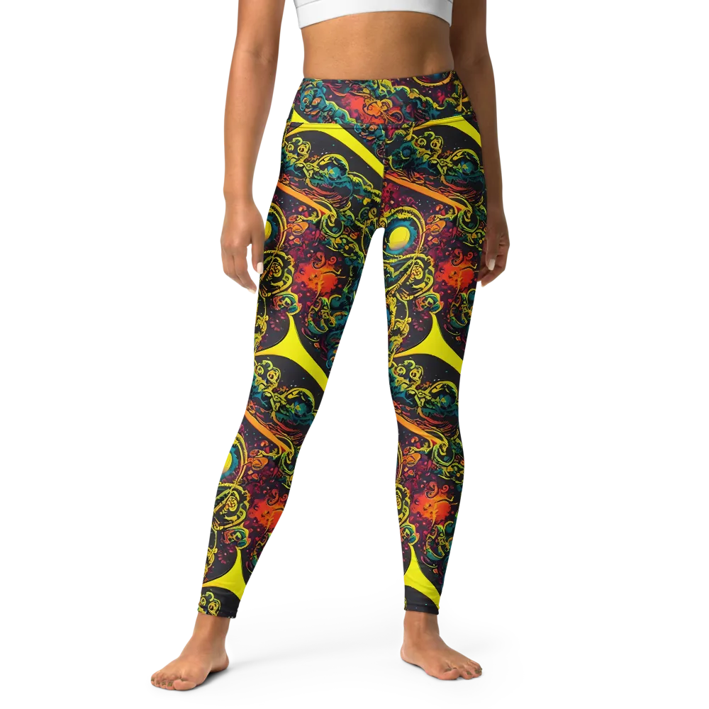 Gogos Galaxy on Yoga Leggings — Front