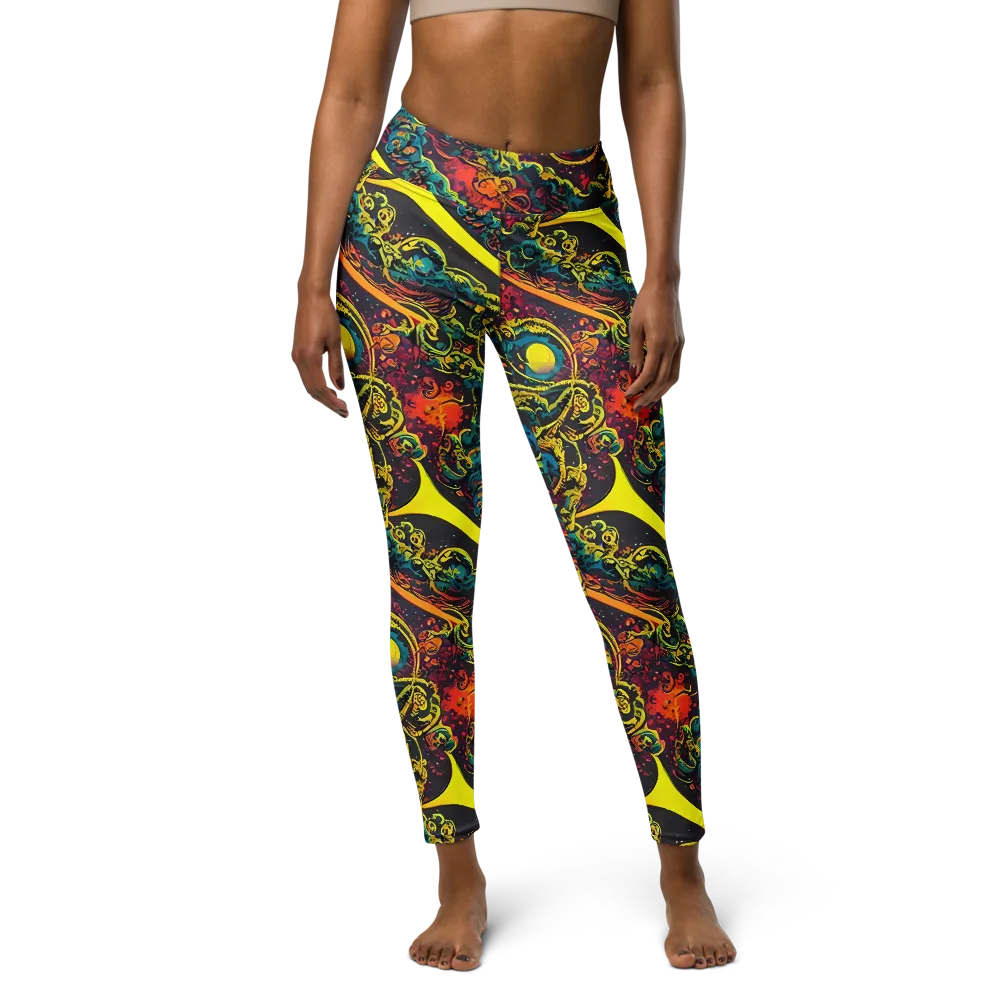 Gogos Galaxy on Yoga Leggings — Front