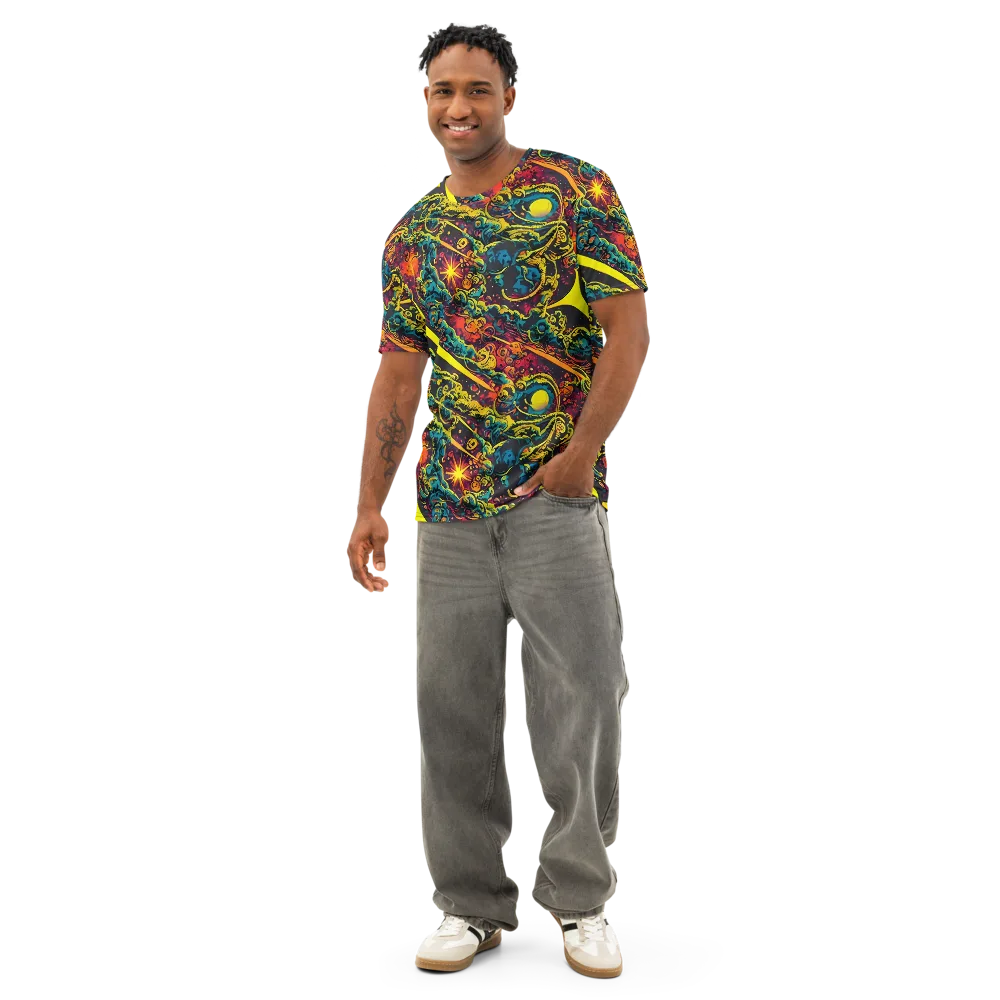 Gogos Galaxy on Men's Cotton Crew Neck T-Shirt — Front