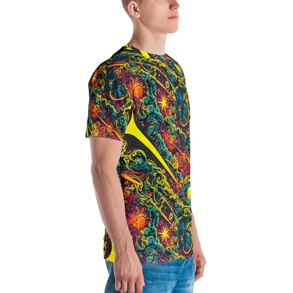 Gogos Galaxy on Men's Crew Neck T-Shirt — Right