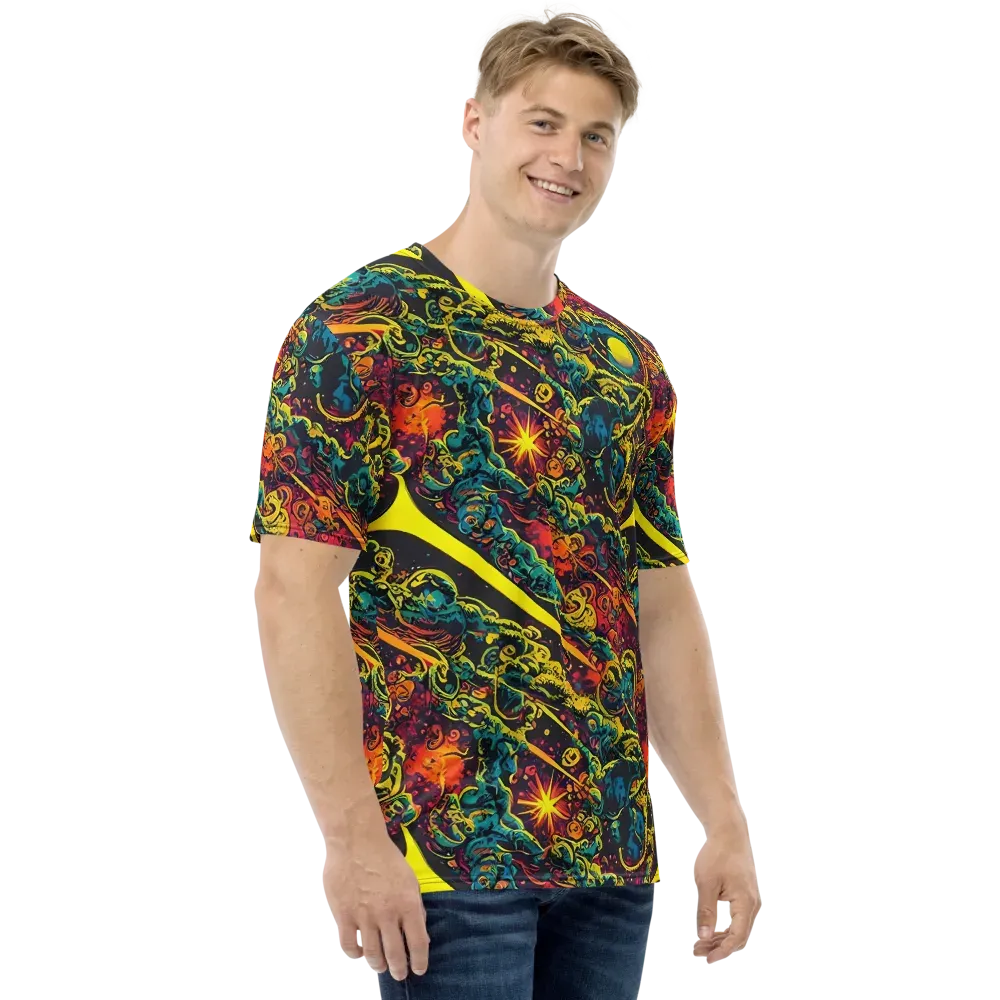 Gogos Galaxy on Men's Crew Neck T-Shirt — Right